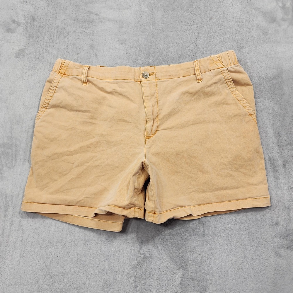 Old Navy Shorts Womens XL Beige Everyday Easy Chino Elastic Waist Casual Stretch